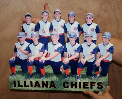 Chiefs Baseball made with sublimation printing